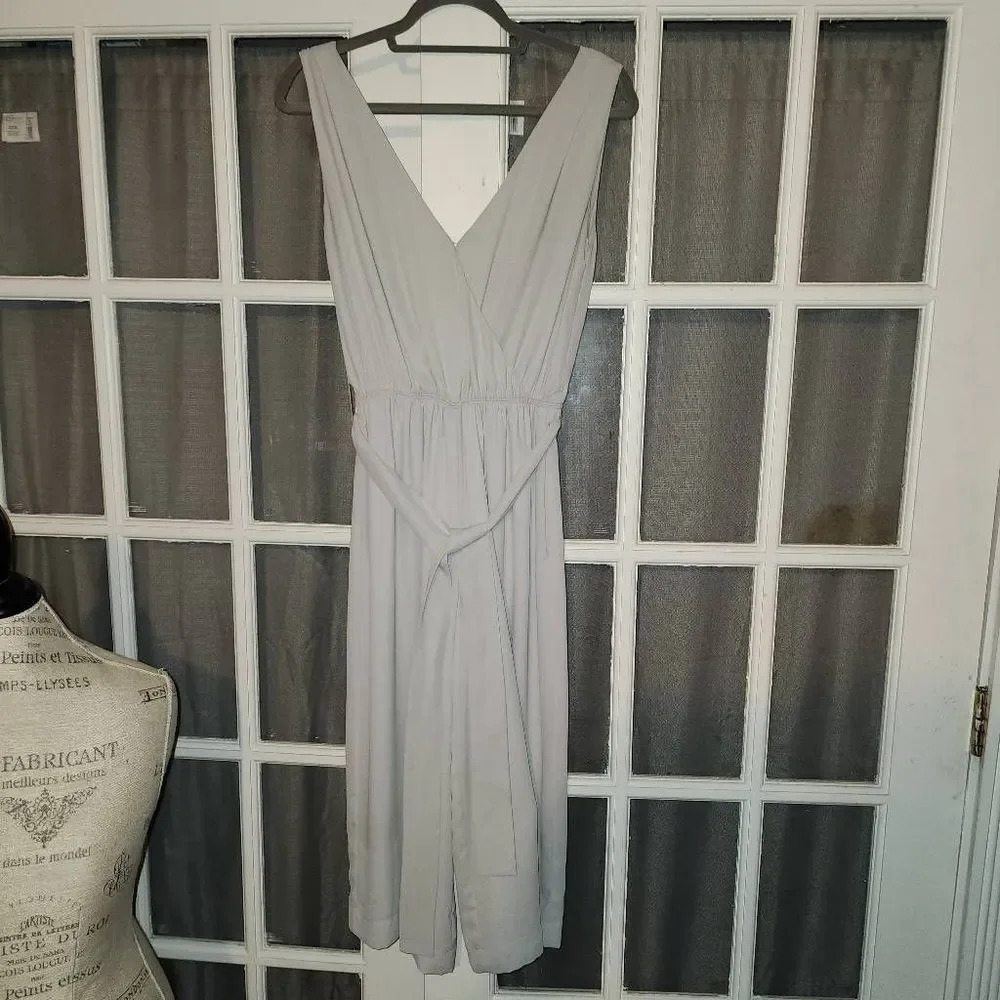 Babaton Aritzia Womens Beige‎ Maximilian Jumpsuit XL